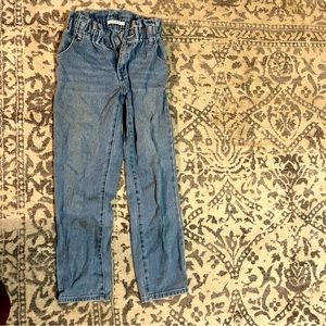 Pacsun high-waisted paper bag mom jean (light wash)